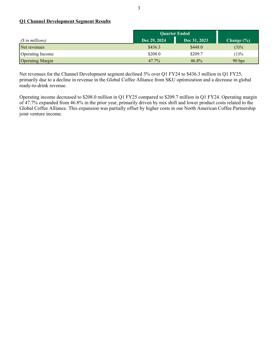 星巴克咖啡 Starbucks（SBUX）2025财年第一季度业绩报告（英文版）（14页）.pdf_第3页