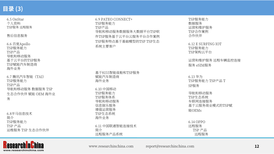 ResearchInChina：2024-2025年汽车远程服务提供商（TSP）及应用服务研究报告（简版）（英文版）（14页）.pdf_第12页