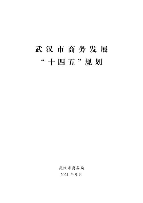 武汉市商务局：武汉市商务发展十四五规划（35页）.pdf
