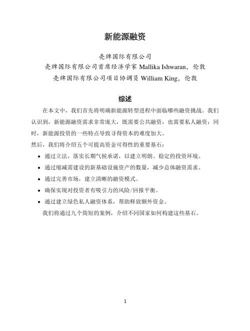 壳牌国际有限公司：2023年新能源转型融资挑战研究报告提高资金可得性（14页）.pdf