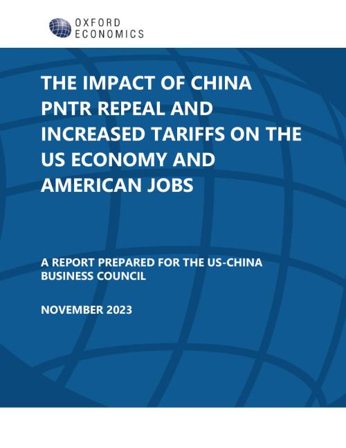 牛津经济研究院：2023年中国重新启用和提高关税对美国经济和美国就业的影响报告（英文版）（39页）.pdf