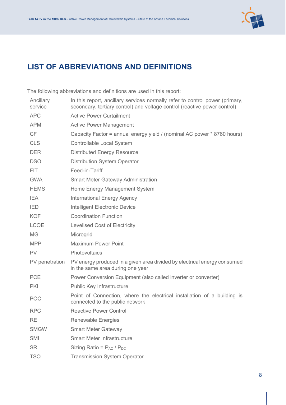 IEA PVPS：2024光伏系统有功功率管理研究报告：技术现状与解决方案（英文版）（71页）.pdf_第8页