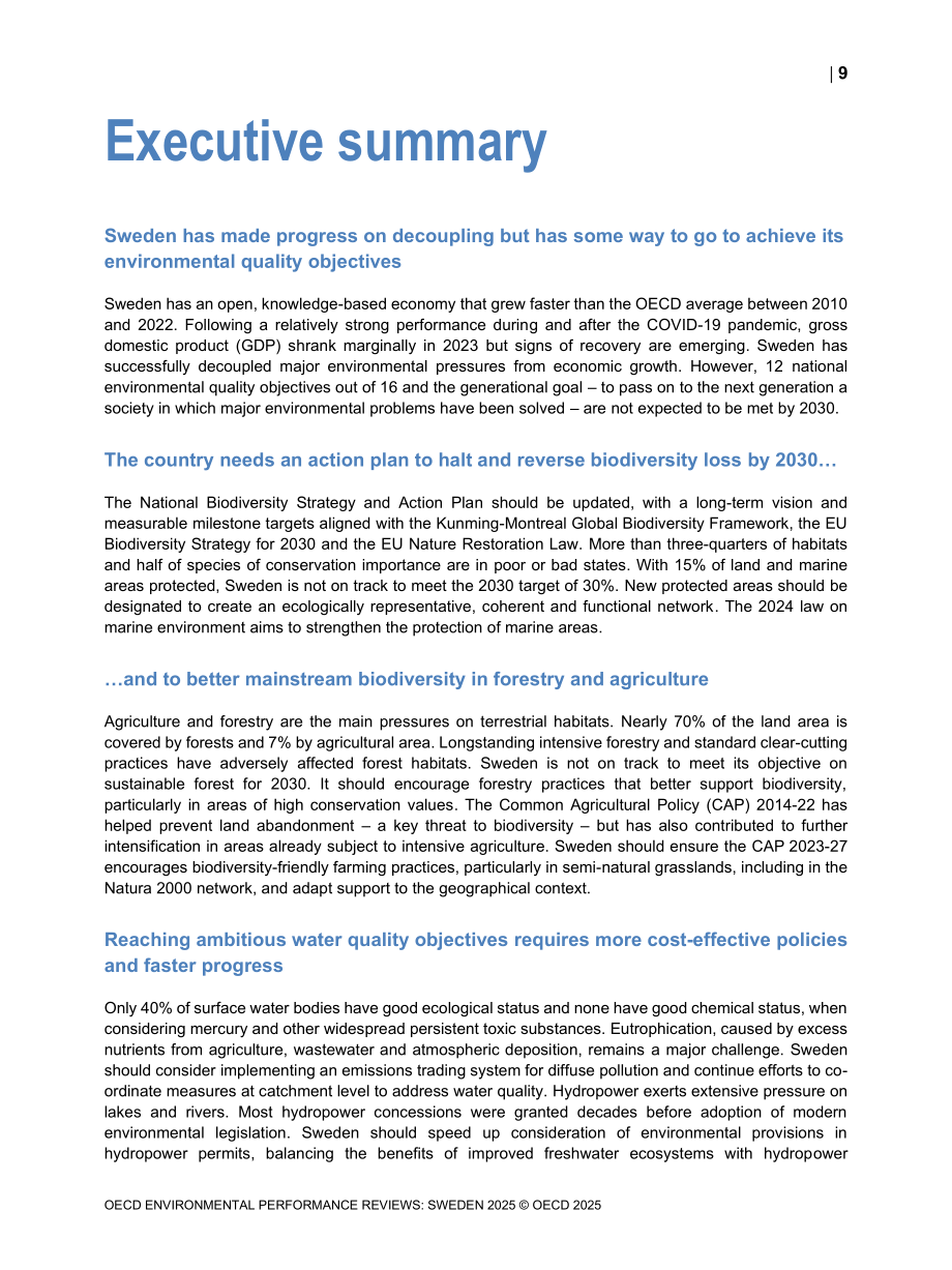 经合组织（OECD）：2025年瑞典环境绩效评估报告（英文版）（108页）.pdf_第11页