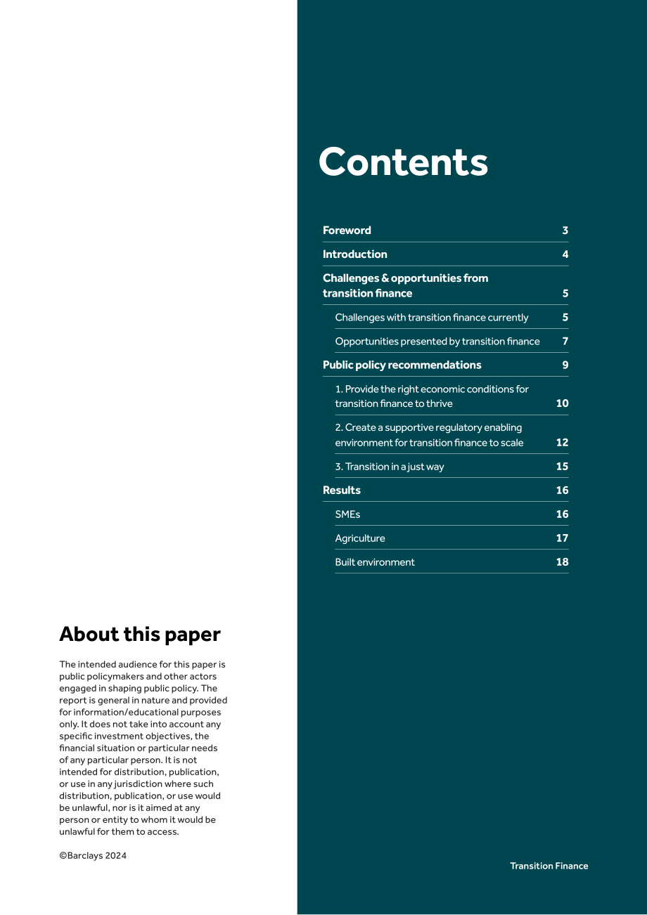 2024年英国政策报告：转型金融（英文版）.Barclays.[2024-10-01].pdf_第2页