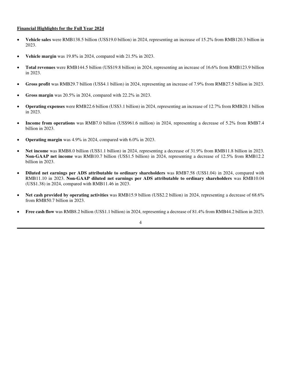 理想汽车Li Auto Inc.（LI）2024年第四季度及全年财报「NASDAQ」（英文版）（16页）.pdf_第4页