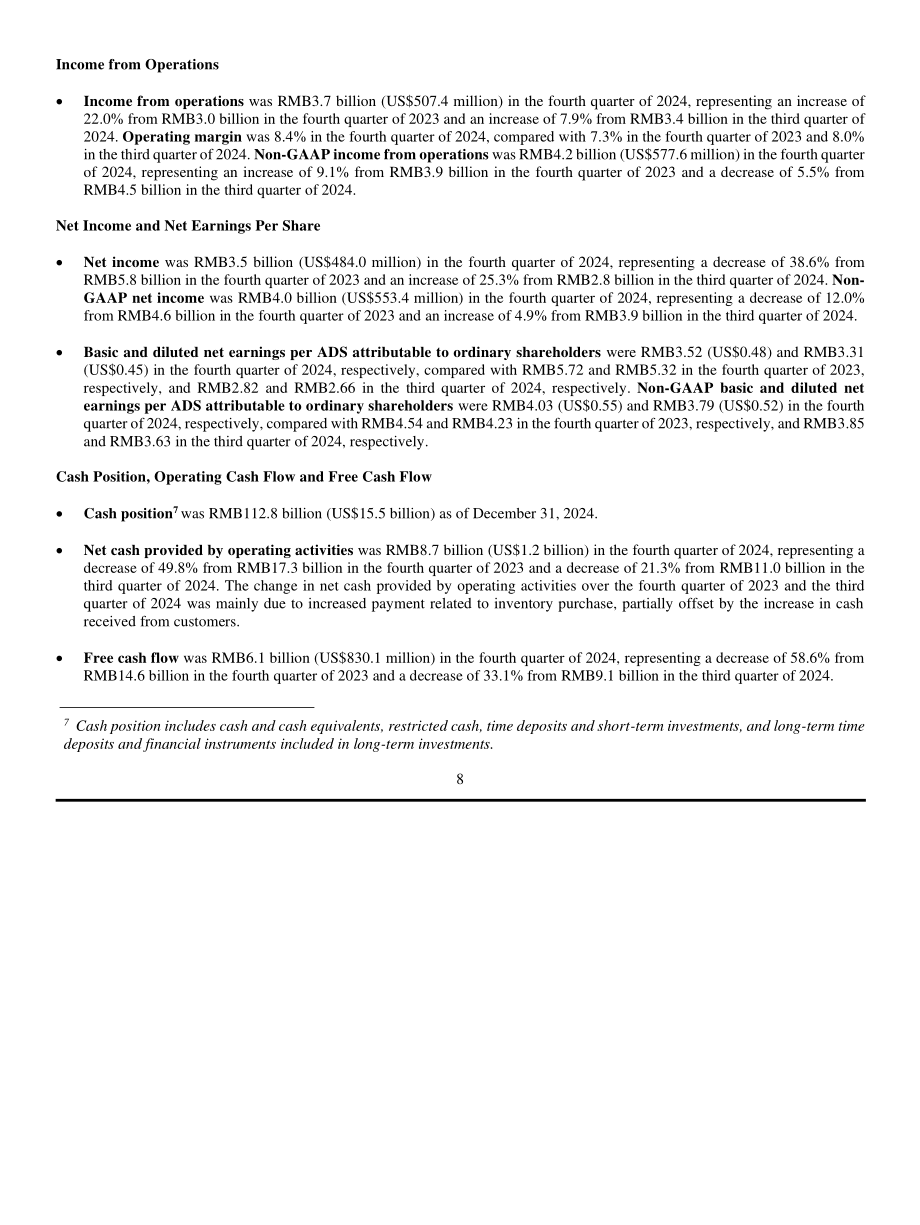 理想汽车Li Auto Inc.（LI）2024年第四季度及全年财报「NASDAQ」（英文版）（16页）.pdf_第8页