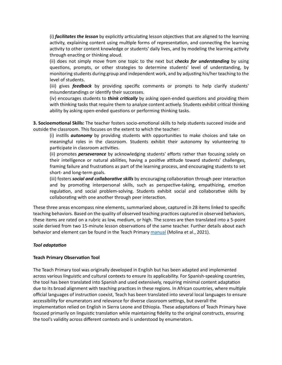 世界银行：2025基于内容分析法的教学观察工具效度研究报告：PLAY与Teach Primary比较（英文版）（64页）.pdf_第10页