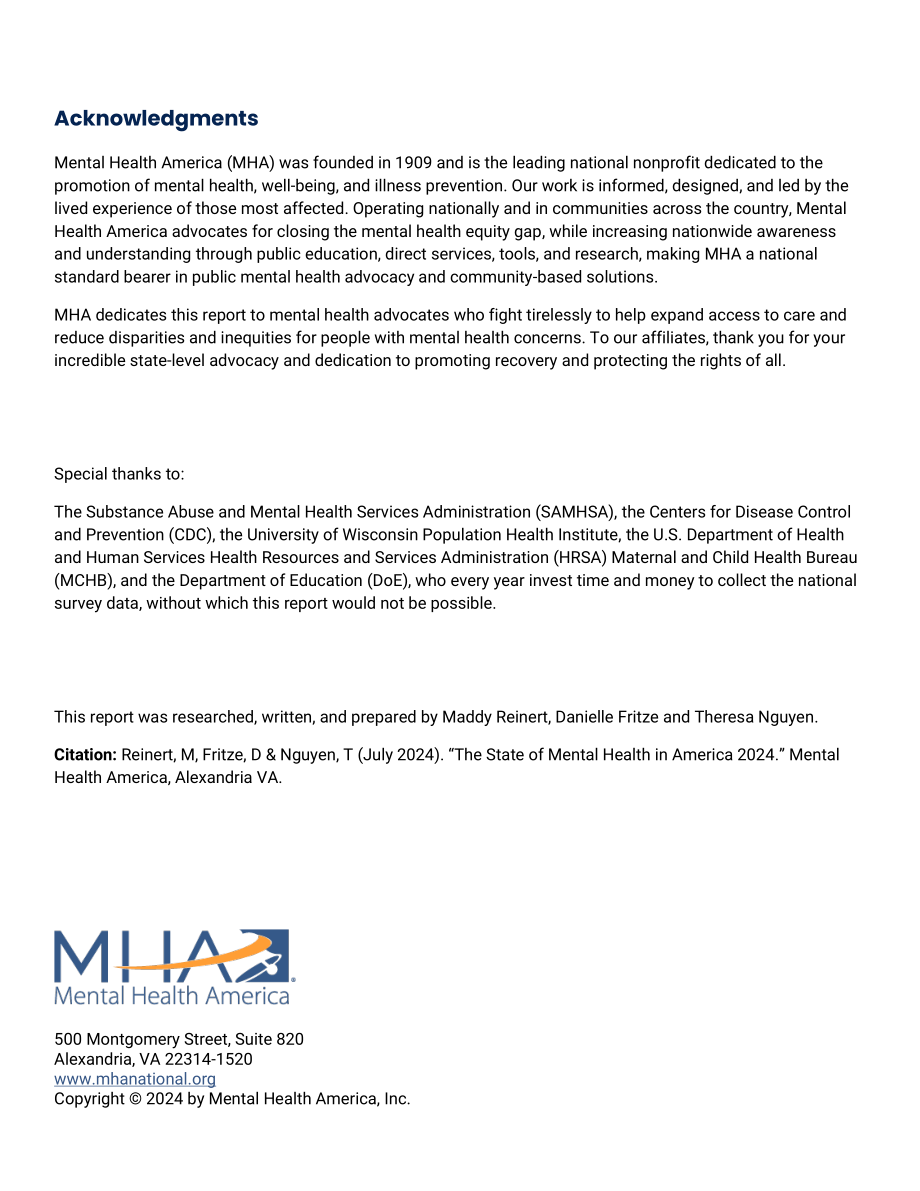 美国心理健康协会（MHA）：2024年美国心理健康报告（英文版）（46页）.pdf_第2页