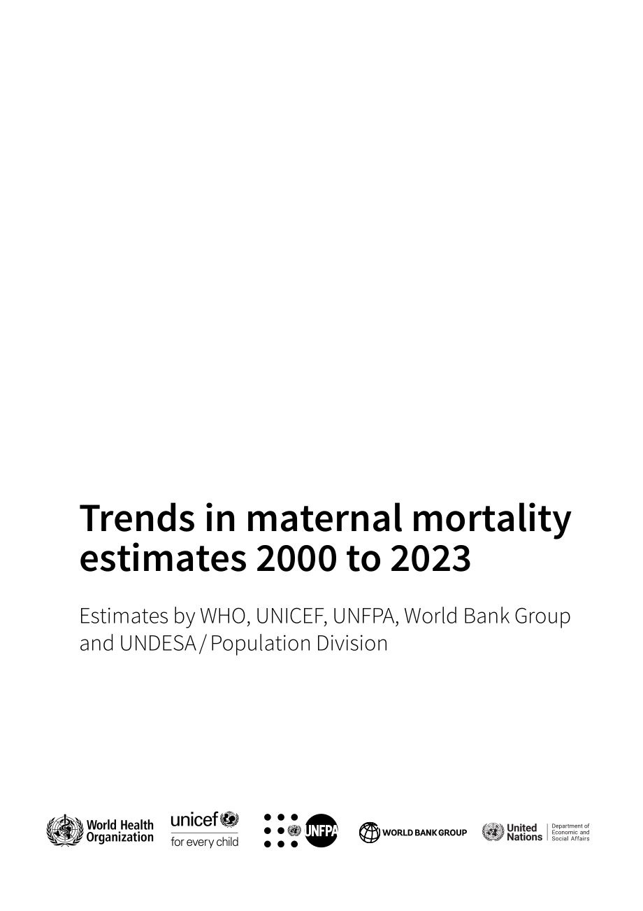 联合国：2000–2023年全球孕产妇死亡率趋势报告（英文版）（132页）.pdf_第3页