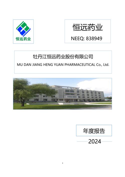 定期报告-恒远药业：2024年年度报告.PDF