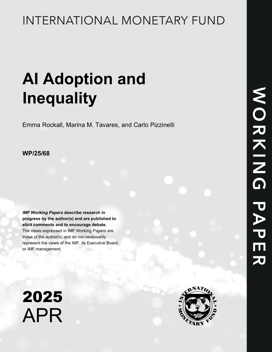 国际货币基金组织（IMF）：2025人工智能应用与不平等研究报告（英文版）（64页）.pdf_第1页