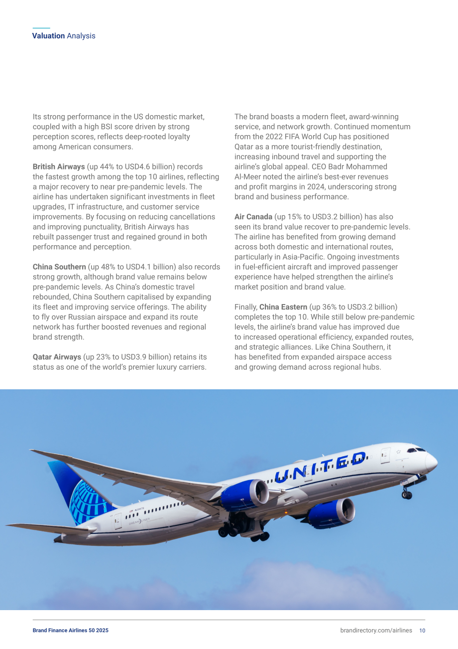 品牌金融（Brand Finance）：2025年全球航空公司品牌价值50强报告（英文版）（37页）.pdf_第10页