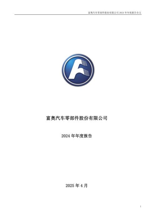 富奥股份：2024年年度报告.PDF