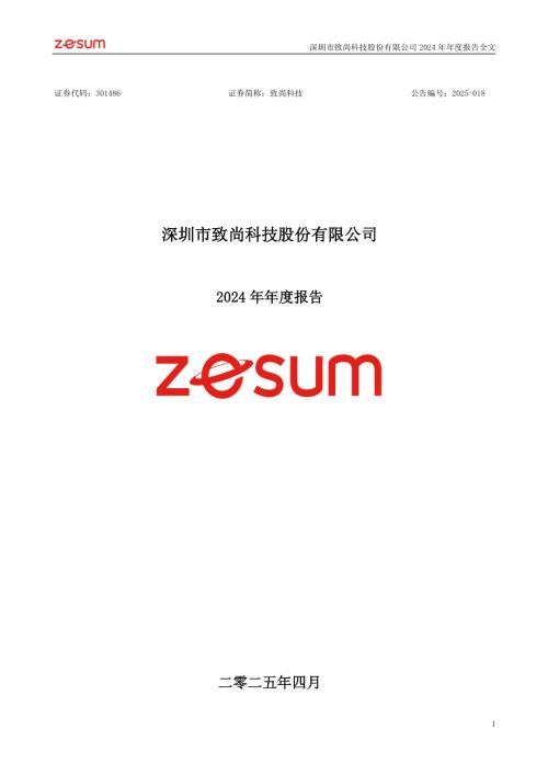致尚科技：2024年年度报告.PDF