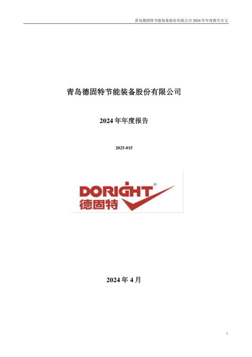 德固特：2024年年度报告.PDF