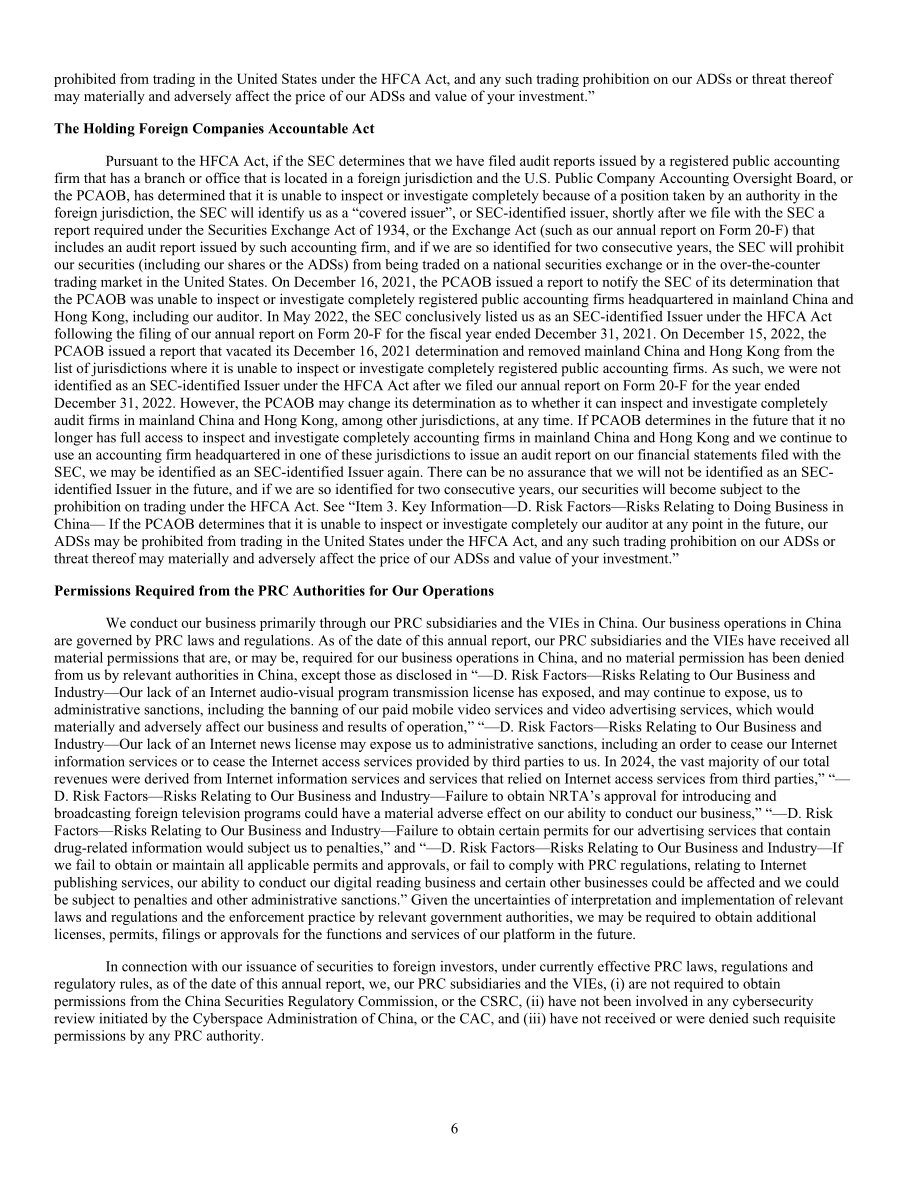 凤凰新媒体Phoenix New Media Limited (FENG) 2024年年度报告「NYSE」（英文版）（378页）.pdf_第10页