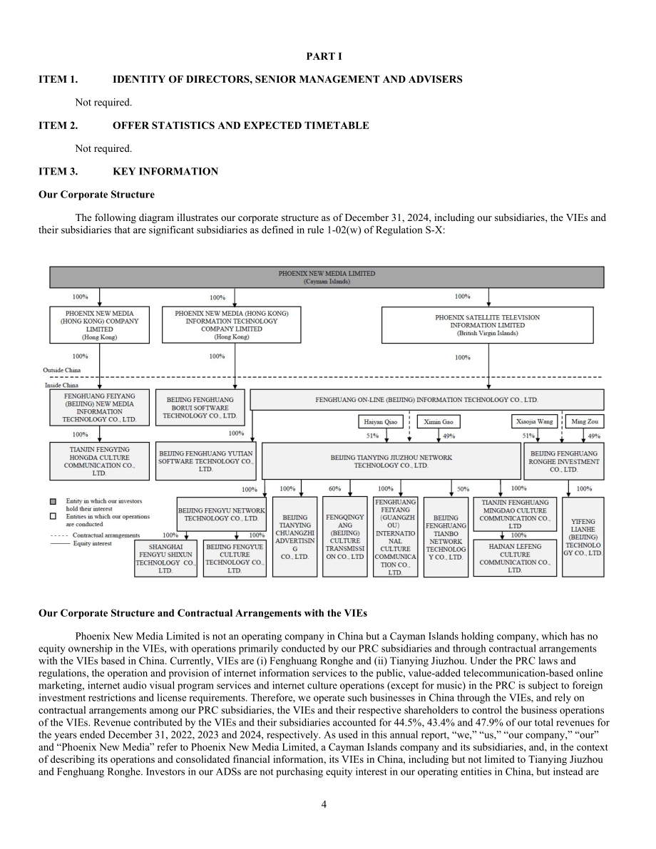 凤凰新媒体Phoenix New Media Limited (FENG) 2024年年度报告「NYSE」（英文版）（378页）.pdf_第8页