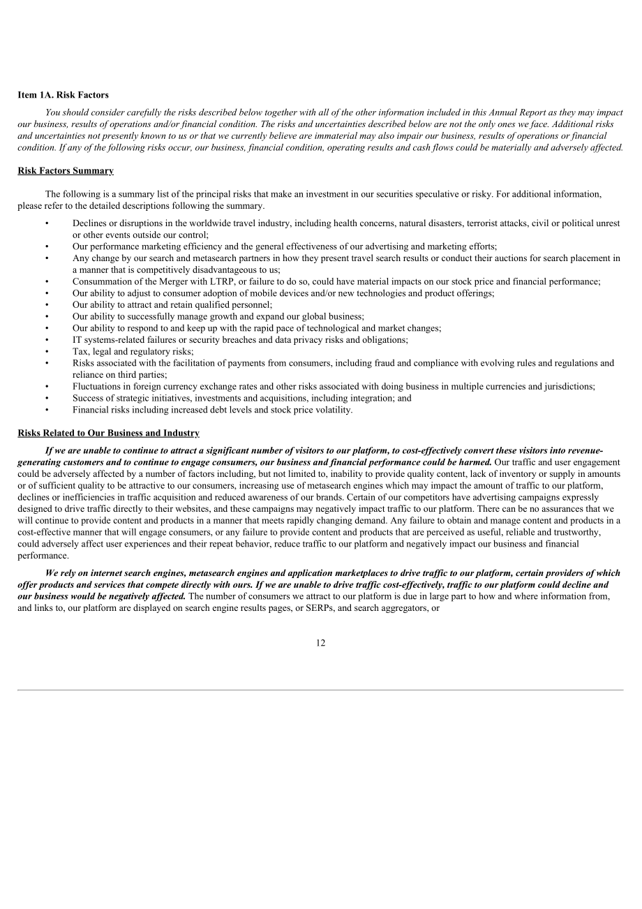 猫途鹰TripAdvisor Inc (TRIP) 2023年10-K年度报告「NASDAQ」（英文版）（145页）.pdf_第14页