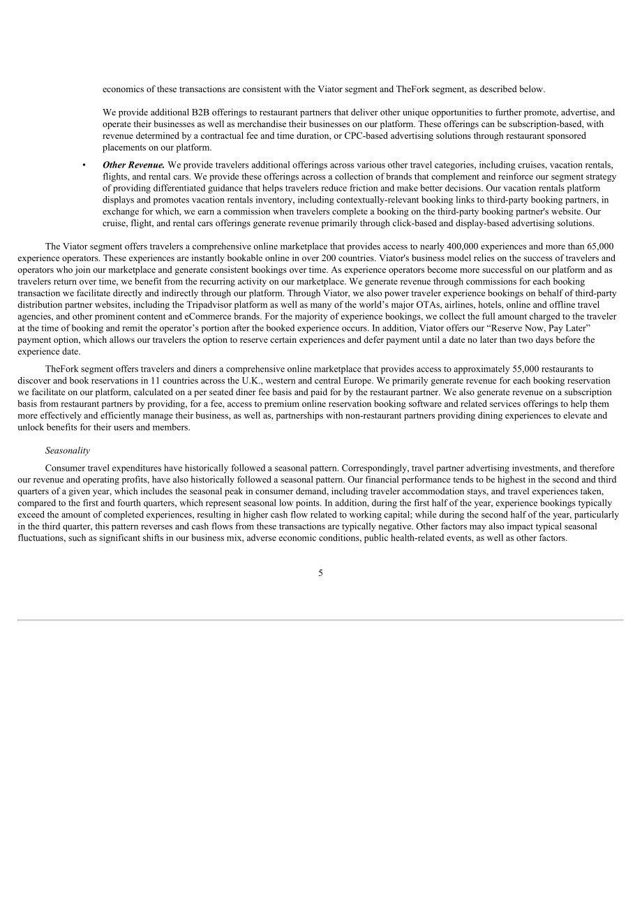 猫途鹰TripAdvisor Inc (TRIP) 2023年10-K年度报告「NASDAQ」（英文版）（145页）.pdf_第7页
