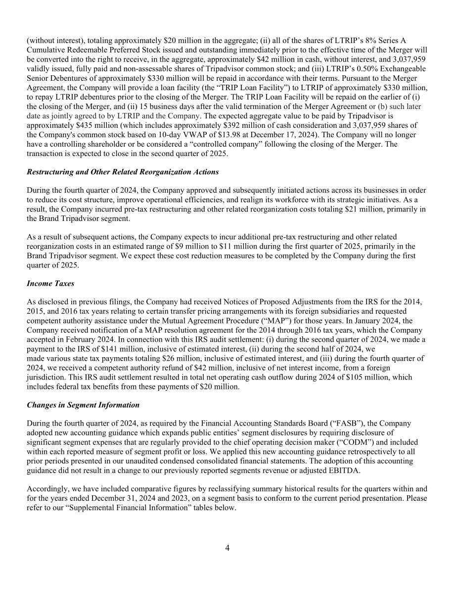 猫途鹰TripAdvisor Inc (TRIP) 2024年第四季度及全年业绩报告「NASDAQ」（英文版）（16页）.pdf_第4页