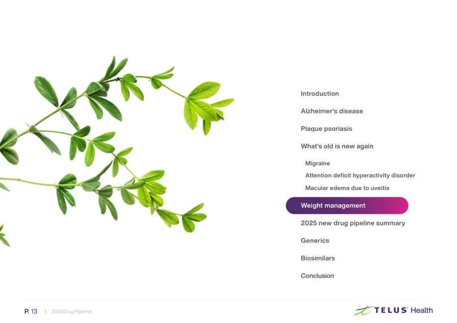 TELUS Health：2025年加拿大药物研发管线：私人药物保险计划机遇与挑战研究报告（英文版）（25页）.pdf_第13页