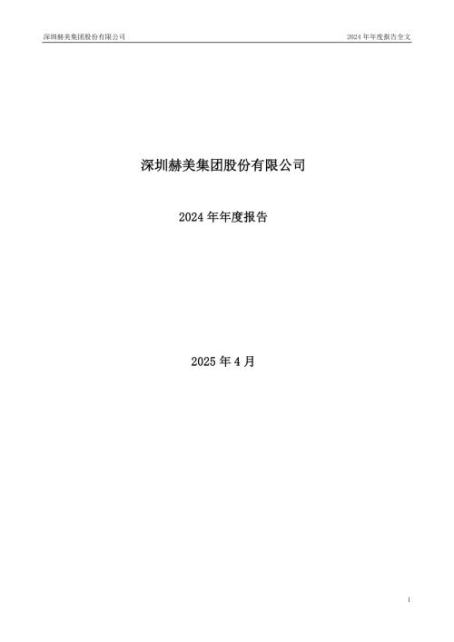 赫美集团：2024年年度报告.PDF