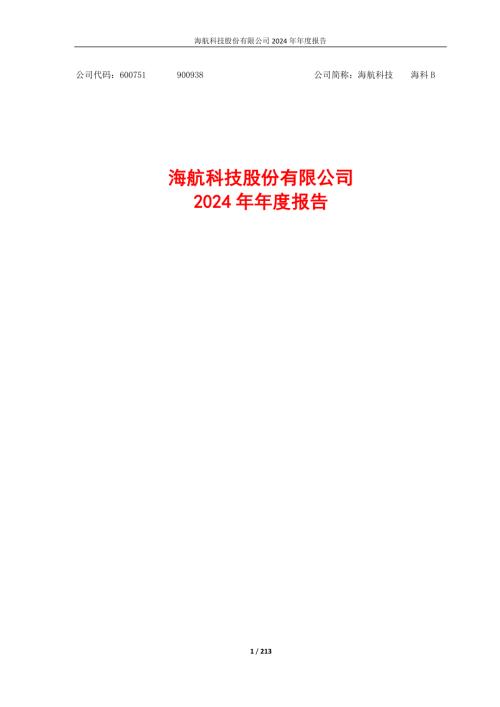 海航科技：海航科技股份有限公司2024年年度报告.pdf