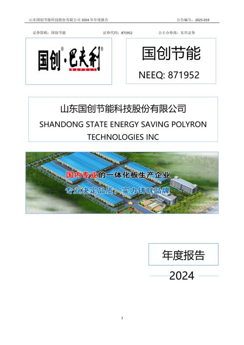 定期报告-国创节能：2024年年度报告.PDF