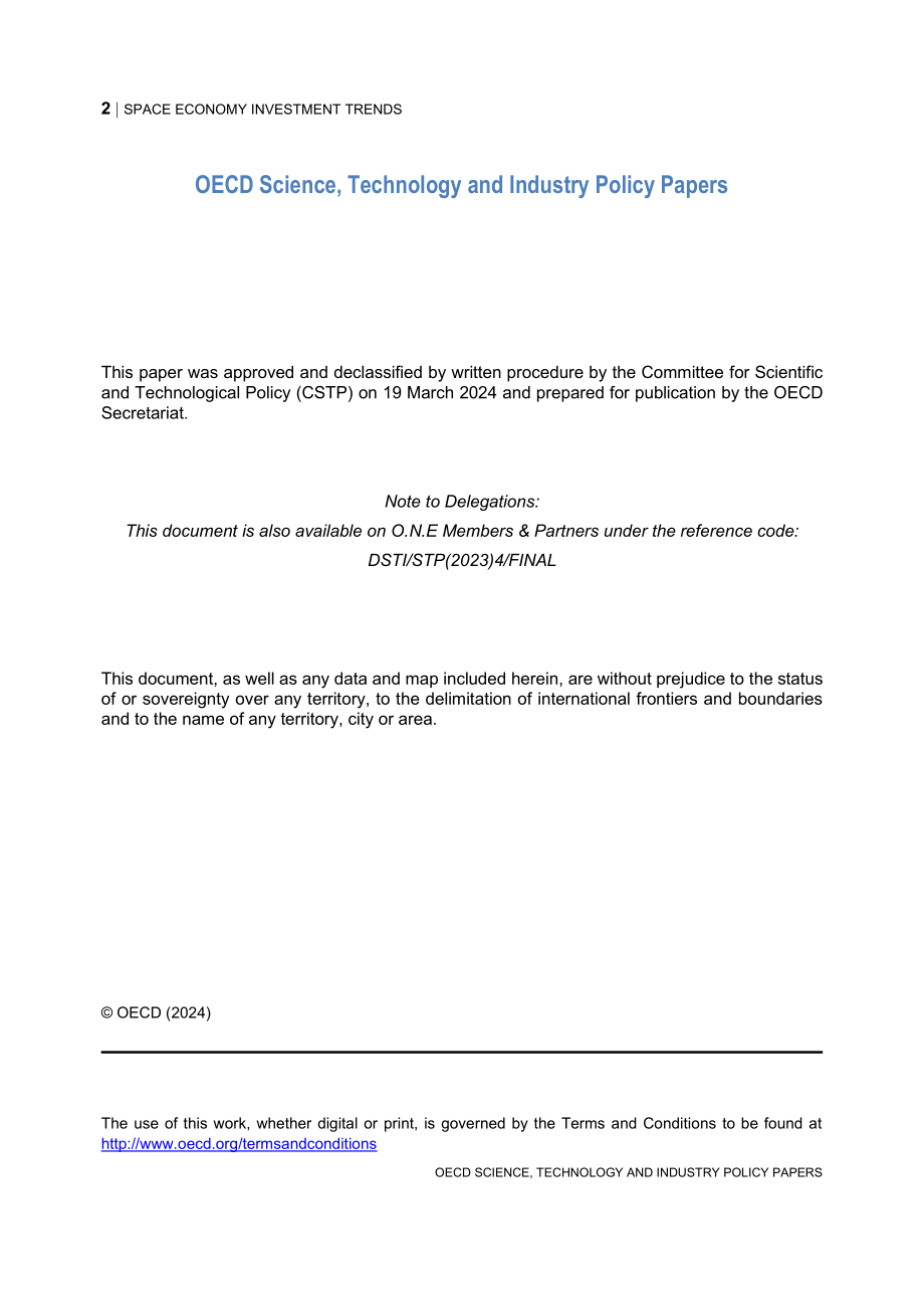 经合组织（OECD）：2024太空经济投资趋势报告（英文版）（32页）.pdf_第2页
