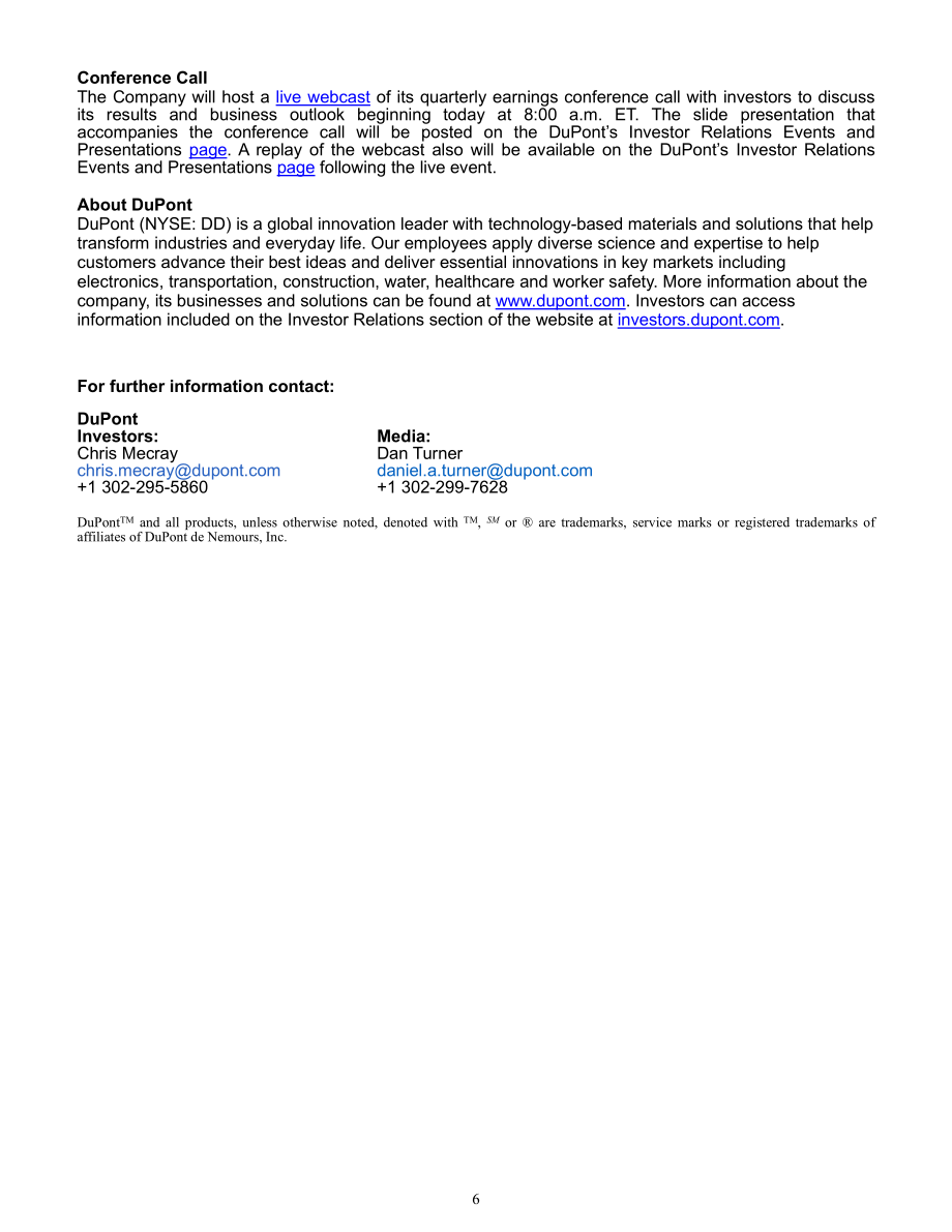 杜邦公司DuPont（DD）2024年第四季度及全年业绩报告「NYSE」（英文版）（16页）.pdf_第6页