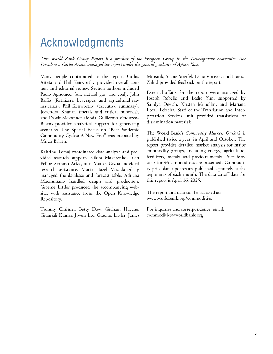 世界银行：2025年世界大宗商品市场展望报告（4月刊）（英文版）（68页）.pdf_第7页
