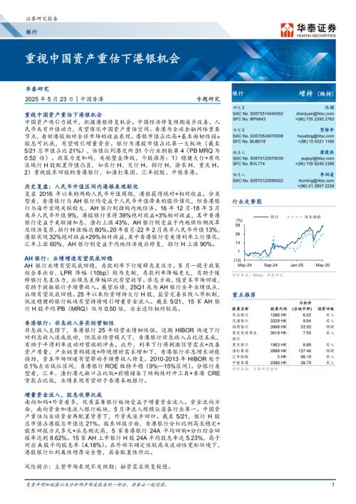 银行业专题研究：重视中国资产重估下港银机会-250523（23页）.pdf