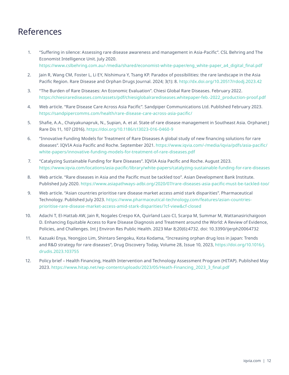 艾昆纬（IQVIA）：2024亚太地区罕见病行业白皮书：未释放潜力（英文版）（16页）.pdf_第13页