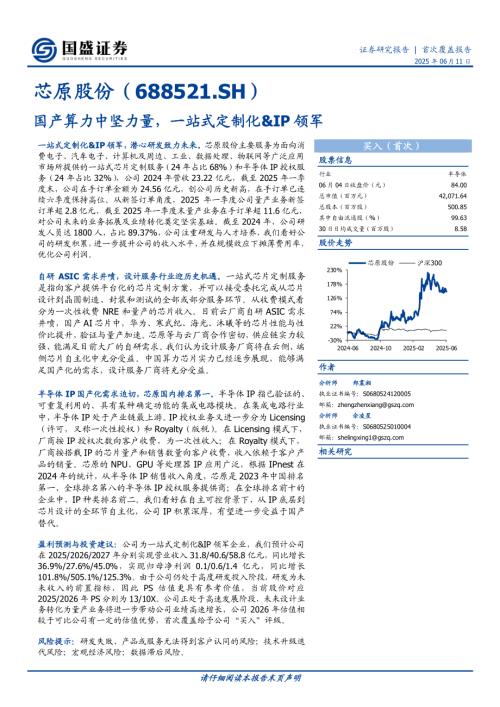 芯原股份-公司研究报告-国产算力中坚力量一站式定制化&IP领军-250611（33页）.pdf