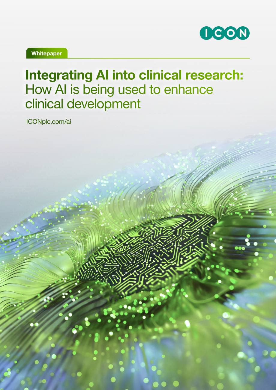ICON：2025AI赋能临床研发：AI在药物开发中的实战应用白皮书（英文版）（22页）.pdf_第1页