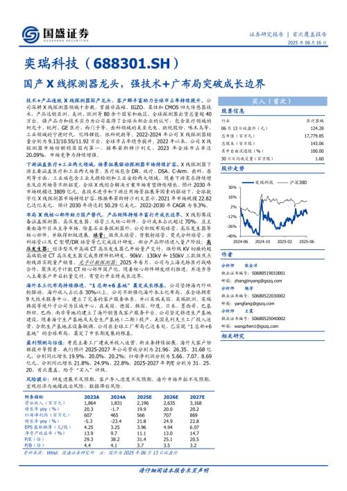 奕瑞科技-公司研究报告-国产X线探测器龙头强技术+广布局突破成长边界-250616（36页）.pdf