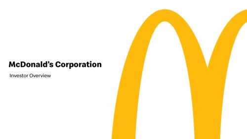 麦当劳McDonald's（MCD）2025年公司概况投资者展示报告「NYSE」（英文版）（39页）.pdf