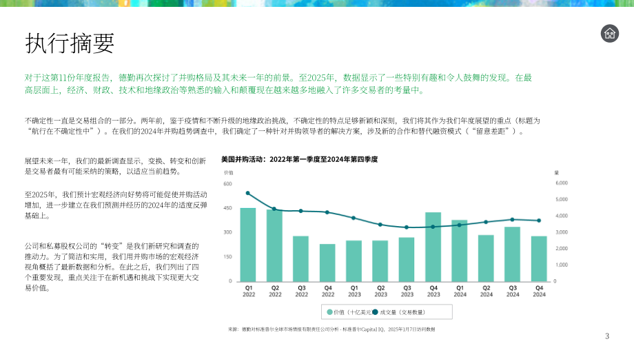 德勤（Deloitte）：2025年美国并购趋势研究报告：转型时刻（英文版）（29页）.pdf_第3页