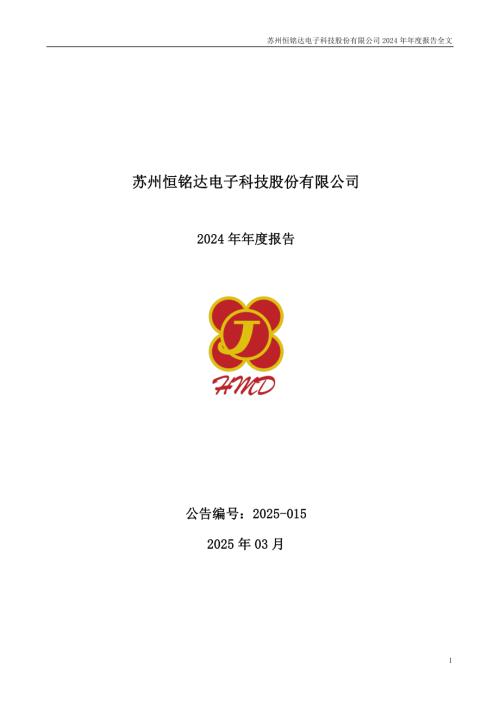 恒铭达：2024年年度报告.PDF