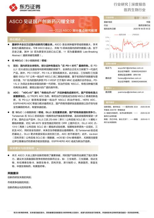 医药生物行业2025 ASCO部分重点研究梳理：ASCO见证国产创新药闪耀全球-250605（20页）.pdf