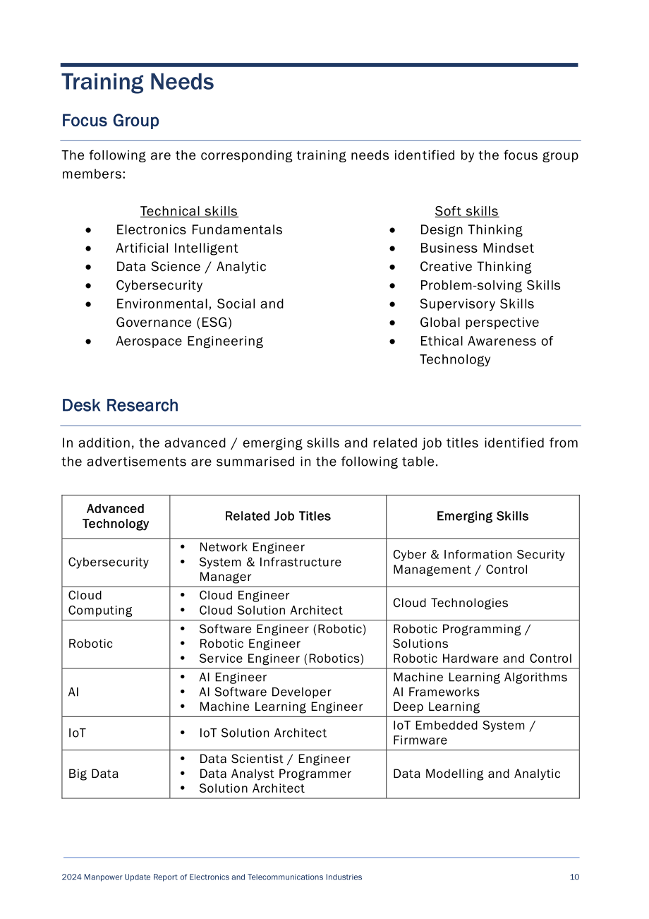 香港职业训练局（VTC）： 人力资源更新报告2024-电子及电讯业（英文版）（20页）.pdf_第12页