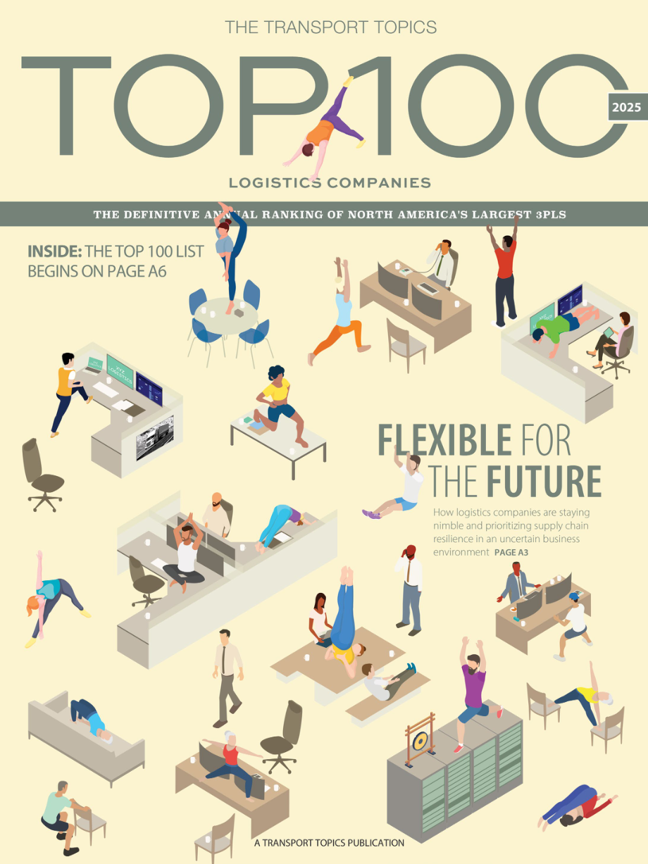 Transport Topics：2025年北美第三方物流公司100强报告（英文版）（32页）.pdf_第1页