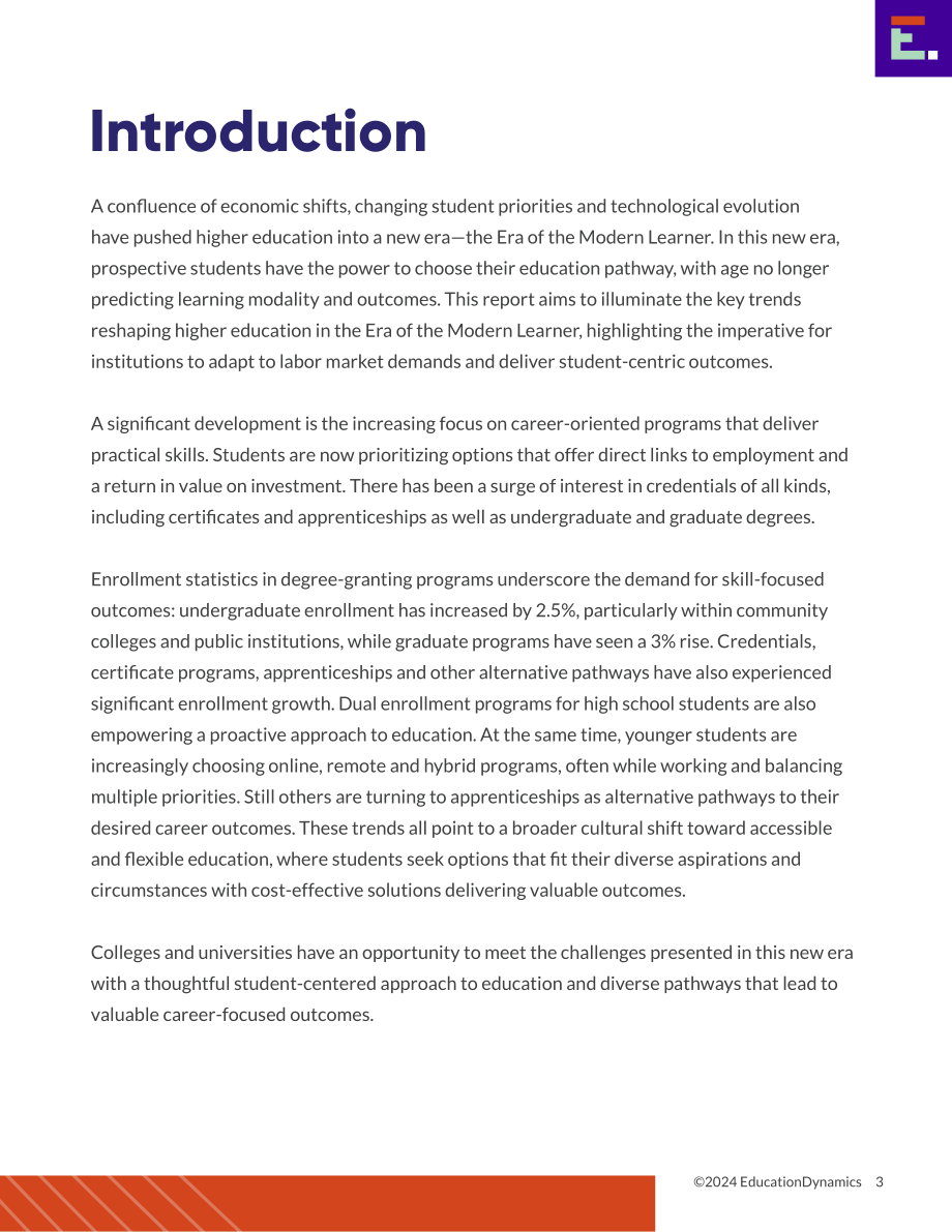 EducationDynamics：2025年美国高等教育格局报告：现代学习者时代的高等教育（英文版）（36页）.pdf_第3页