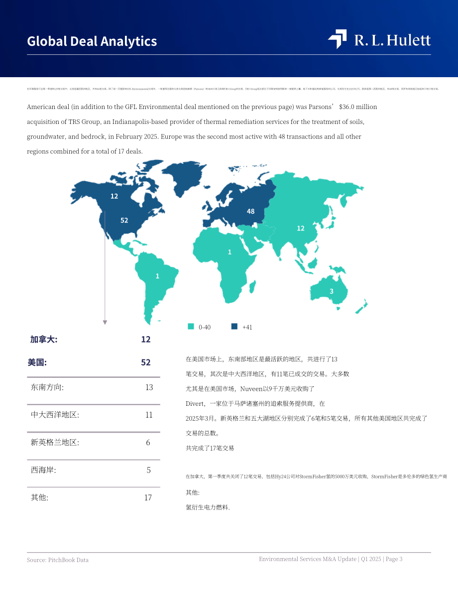 RL Hulett：2025年第一季度全球环境服务行业并购市场研究报告（英文版）（21页）.pdf_第3页