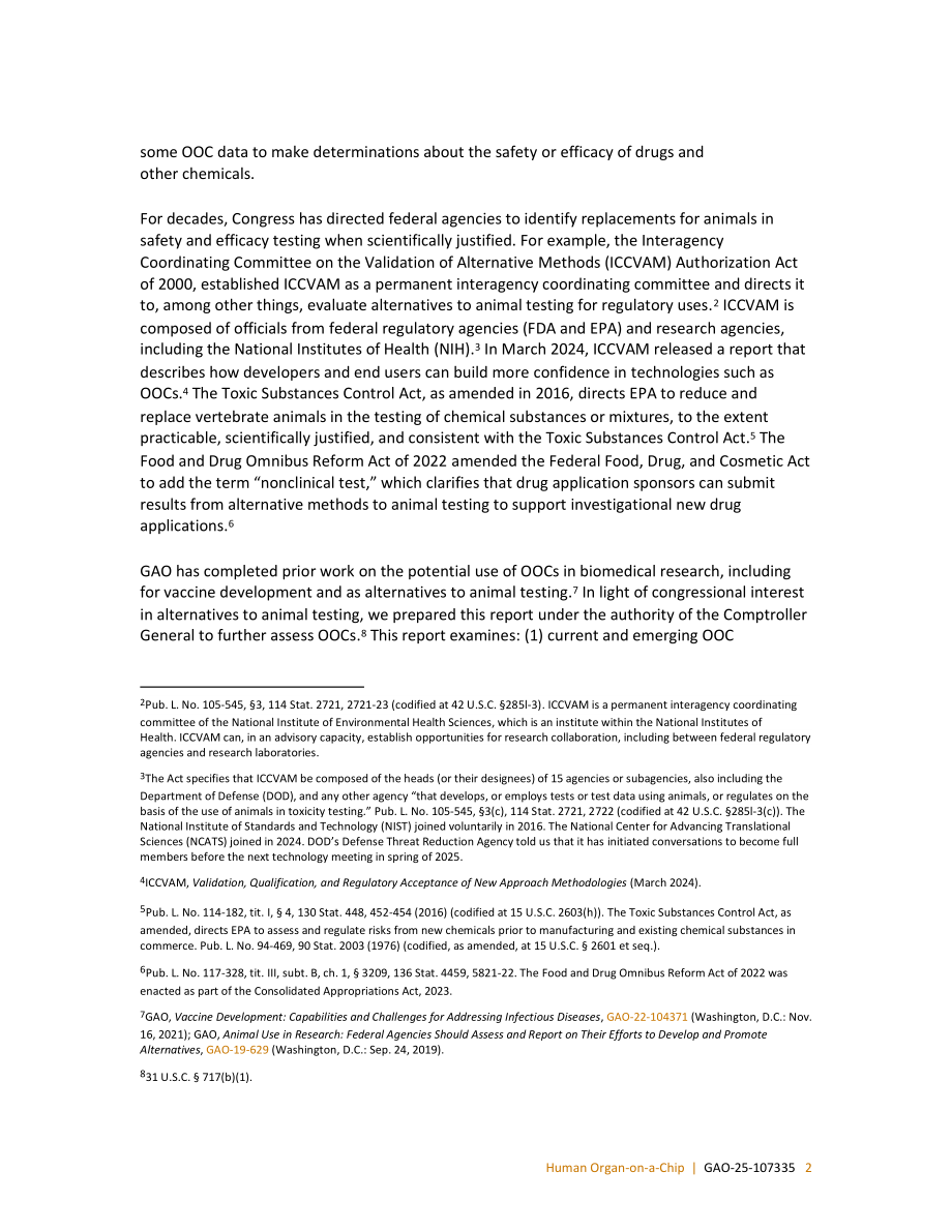 GAO：2025人体器官芯片技术评估报告：优于动物测试但规模化遇阻存挑战（英文版）（48页）.pdf_第10页