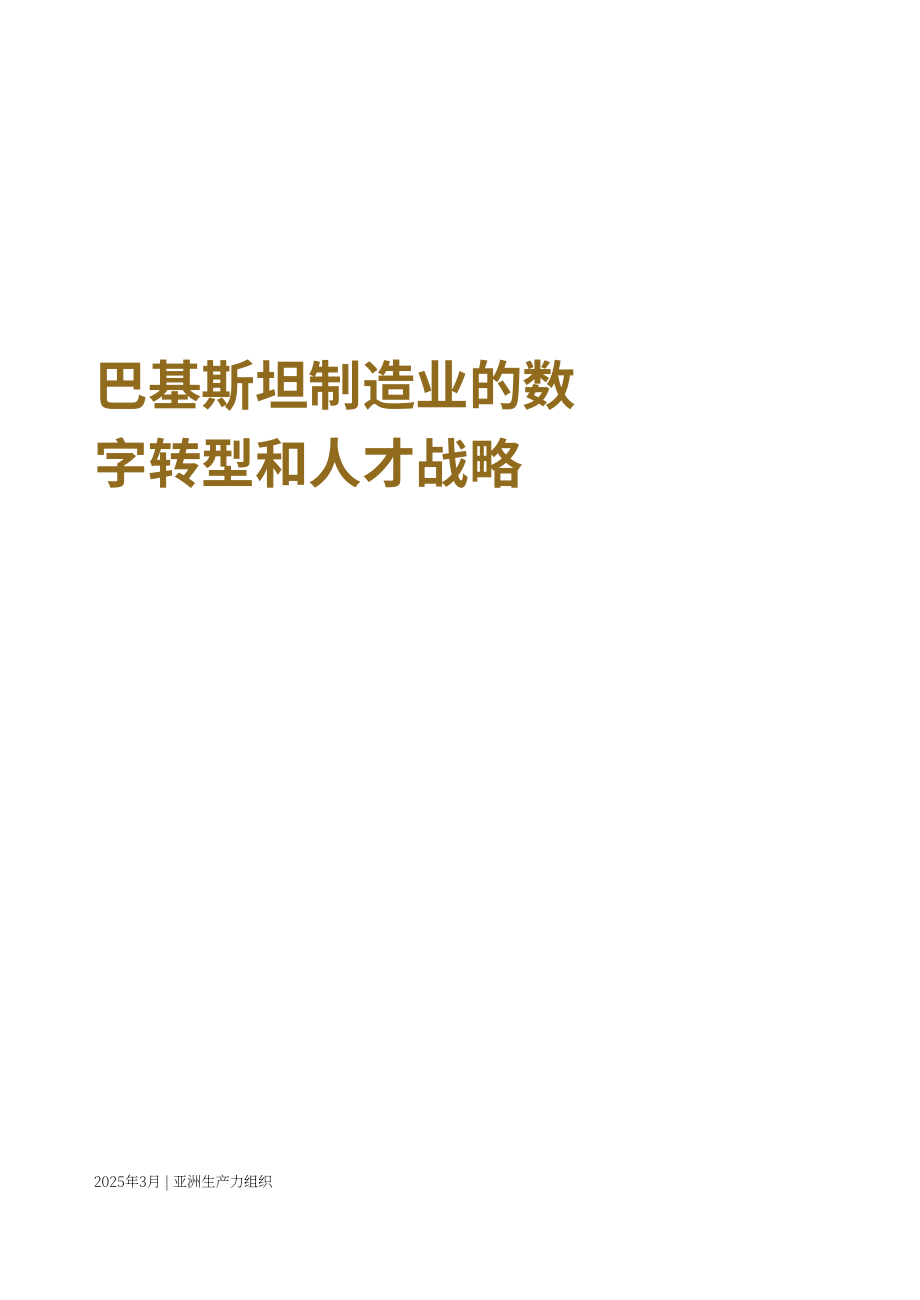 亚洲生产力组织：2025巴基斯坦制造业数字化转型与劳动力技能策略研究报告（英文版）（90页）.pdf_第3页