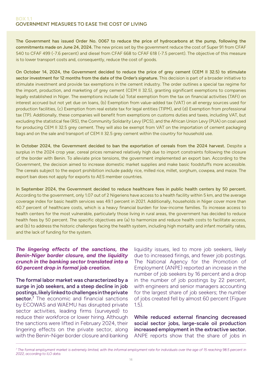 世界银行（WBG）：2025尼日尔经济更新报告：农业食品系统的强化路径（英文版）（44页）.pdf_第14页