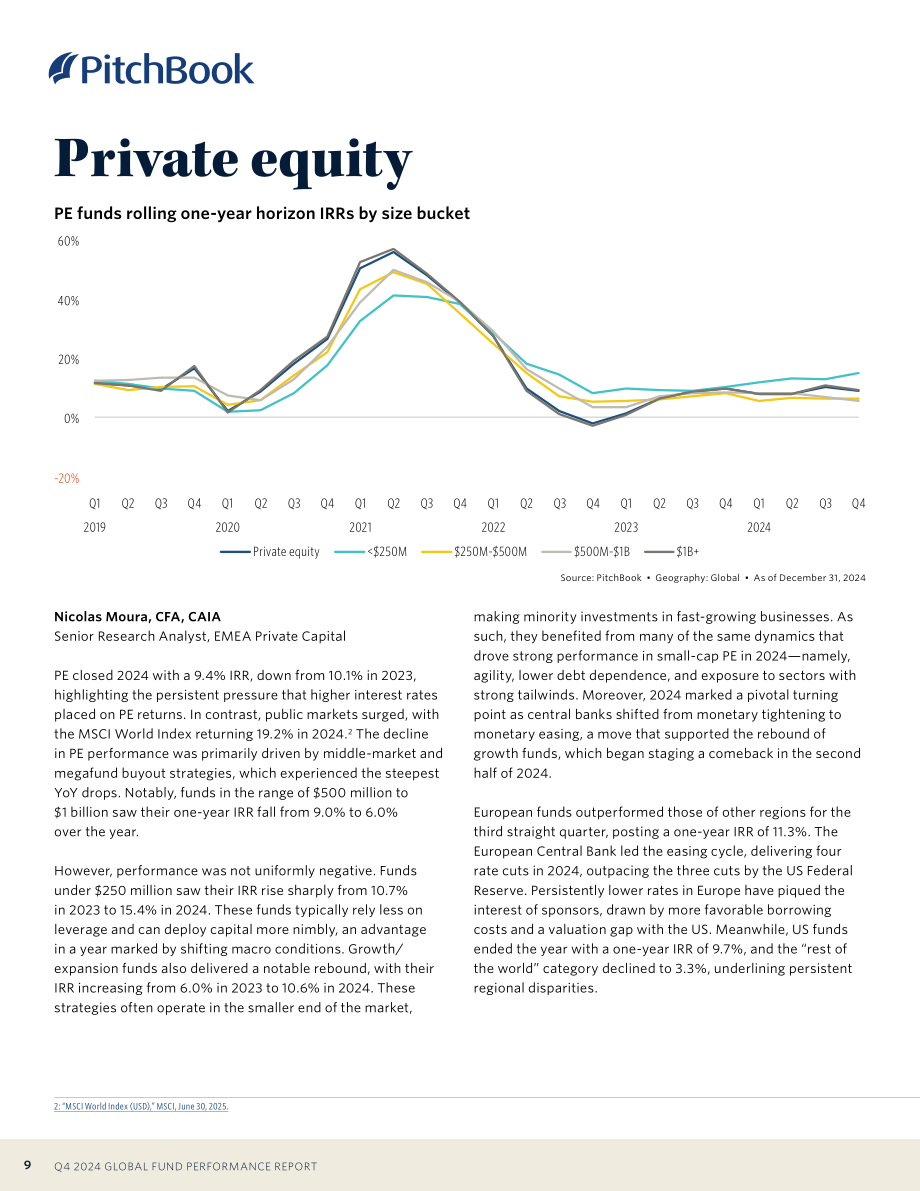 PitchBook：2024年第四季度全球基金业绩报告（含2025Q1初步数据）（英文版）（24页）.pdf_第9页