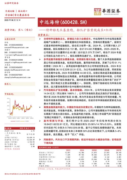 中远海特（600428）-A股公司研究报告：特种船龙头基盘稳船队扩张重视成长+红利-250812（26页）.pdf