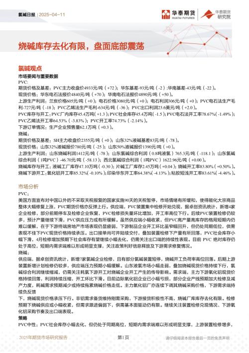 【华泰期货】氯碱日报：烧碱库存去化有限，盘面底部震荡-250411（12页）.pdf